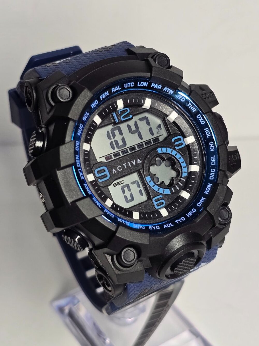 Activa Endurance X Invicta Men's Digital Watch - 54.5mm Blue, Black (ACW435-003)